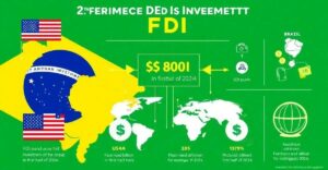 Brasil é o 2º em Investimento Estrangeiro Direto: Entenda