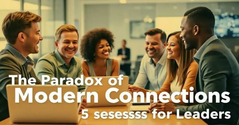 O Paradoxo das Conexões Modernas: 5 Lições Para Líderes